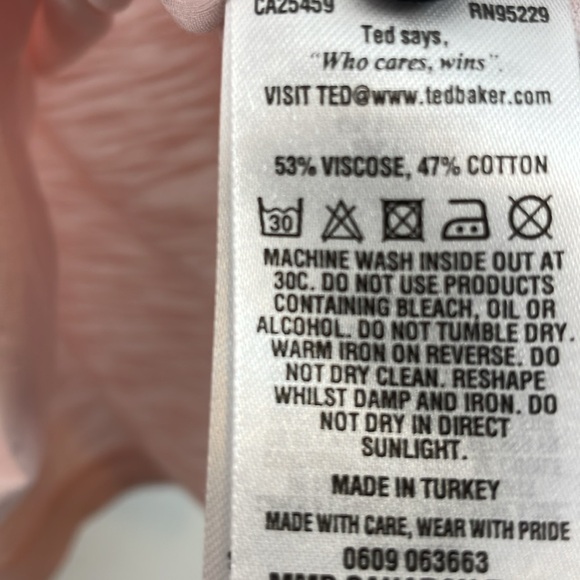 Ted Baker London Short Sleeve Mens 6 Polo Pullover 1/4 Button Lightweight Shirt - Picture 9 of 10